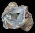 Crystal Filled Dugway Geode (Polished Half) #38869-2